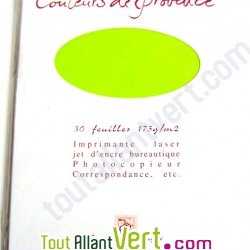 Ramette Couleurs de Provence 30 feuilles recycles 175g vert