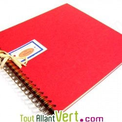 Album photo scrapbooking rouge recycl 30x30cm 30 pages