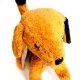 Peluche Chien Brun 24x23cm coton biologique