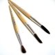 Pinceau bois naturel rond, crin de cheval taille 4