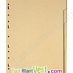 Intercalaires carton cologique A4 6 onglets