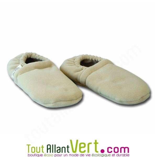Mille oreillers chausson bouillotte pour pieds en graines de lin 41/45