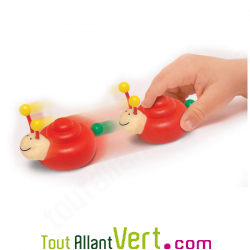 Escargot en bois  friction Ellina de Selecta couleur Rouge