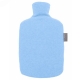 Bouillotte à eau bioplastique avec housse polaire 1.6L