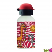 Gourde isotherme et inox, enfants, Girafe et Zbre, 350mL