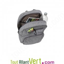 Sac  dos noir recycl  partir de bouteilles plastiques recycles, Vaude