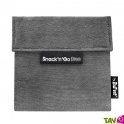 Sachets snack écologique réutilisable et lavable 18 x 18 cm coloris noir