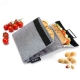 Sachets snack écologique réutilisable et lavable 18 x 18 cm coloris noir