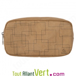 Trousse en simili cuir et coton bio