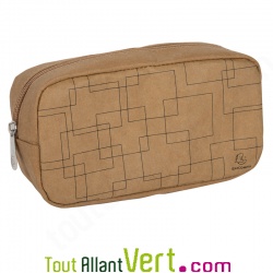 Trousse en simili cuir et coton bio