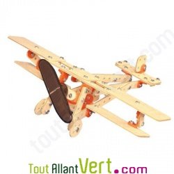 Kit 3 jeux de construction bois nergie solaire