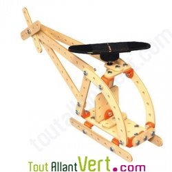 Kit 3 jeux de construction bois nergie solaire