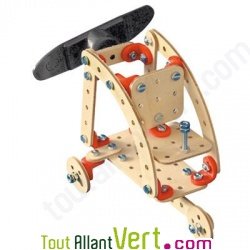 Kit 3 jeux de construction bois nergie solaire