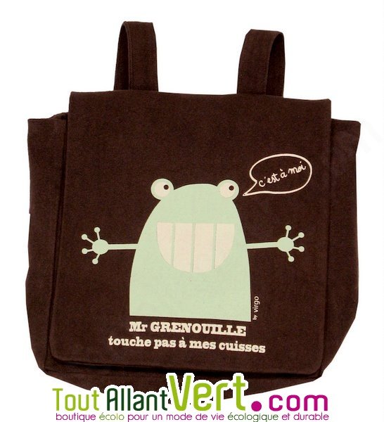 Sac A Dos Enfant Grenouille En Coton Bio 23 X 23 X 7 5 Cm Achat Vente Ecologique Acheter Sur Toutallantvert Com